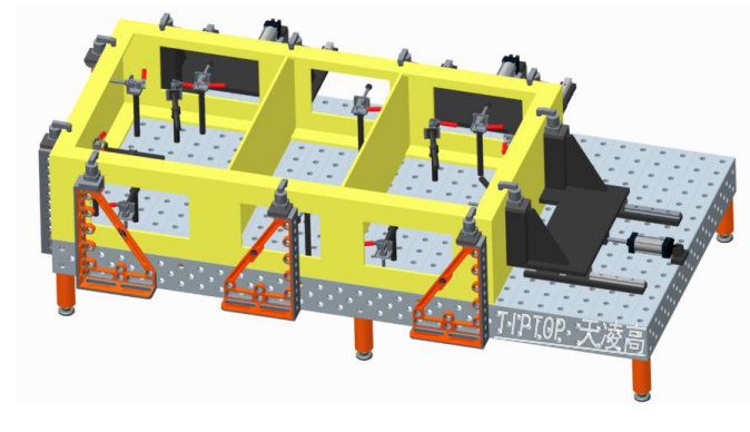 机器人三维柔性焊接工作台